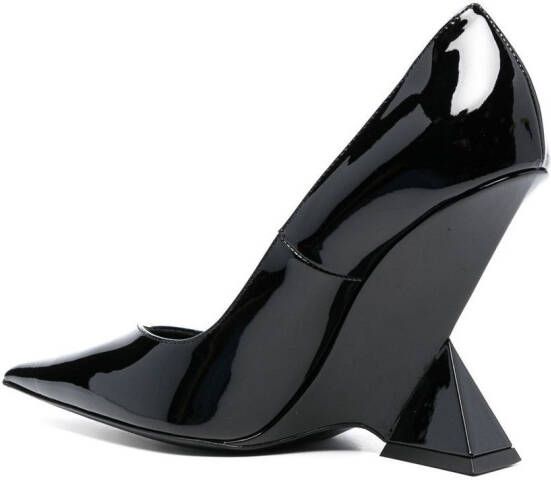 The Attico Cheope pumps met puntige neus Zwart