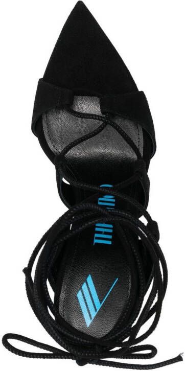 The Attico Sandalen met veters Zwart