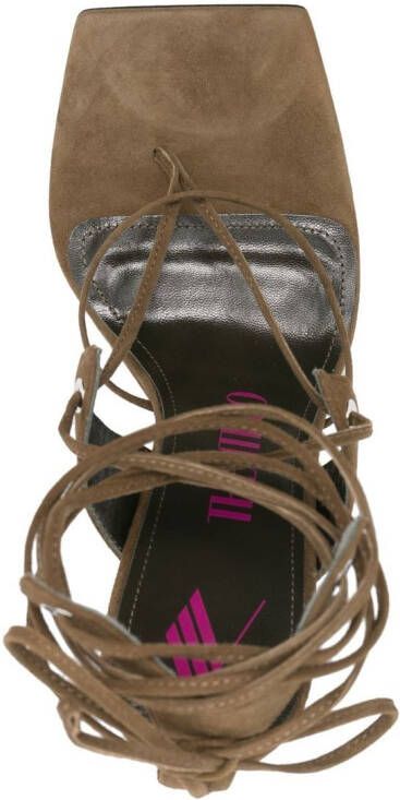 The Attico Sandalen met open neus Groen