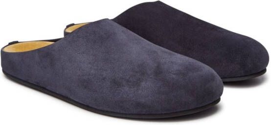 The Row Hugo suède slippers Blauw