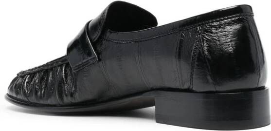 The Row Leren loafers Zwart