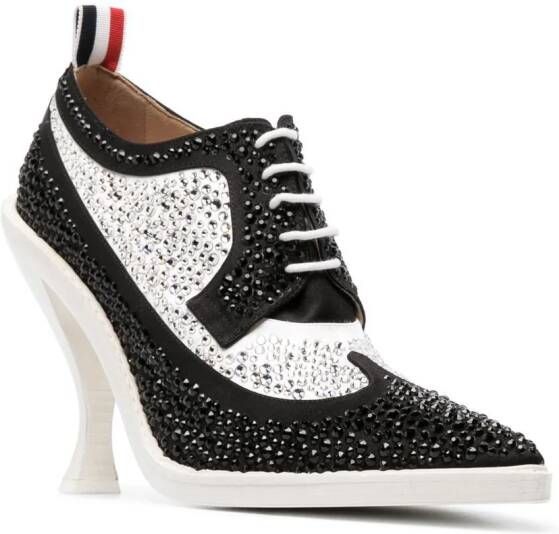 Thom Browne Derby schoenen verfraaid met kristallen Zwart