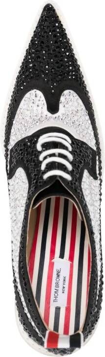 Thom Browne Derby schoenen verfraaid met kristallen Zwart