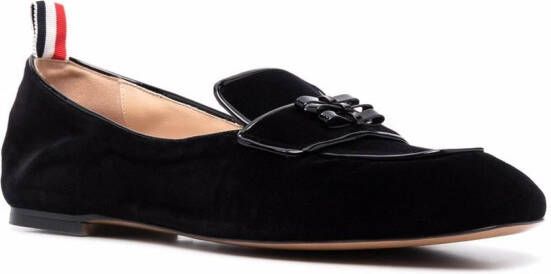 Thom Browne Fluwelen loafers Zwart