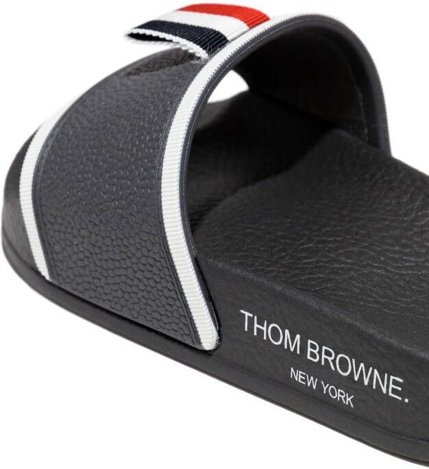 Thom Browne Kids Slippers met open neus Grijs