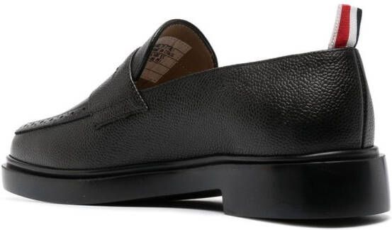 Thom Browne Leren loafers Zwart