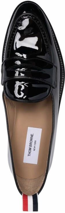 Thom Browne Loafers met RWB-label Zwart