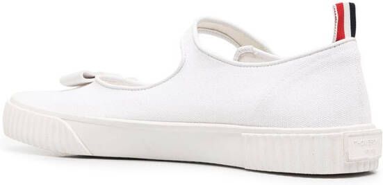 Thom Browne Mary Jane sneakers met strik Wit