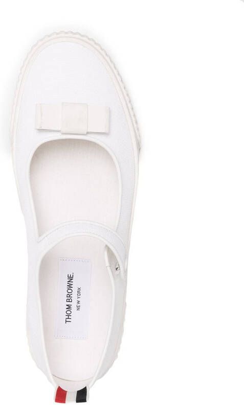 Thom Browne Mary Jane sneakers met strik Wit