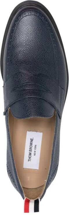 Thom Browne Penny leren loafers Blauw