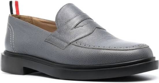 Thom Browne Penny leren loafers Grijs