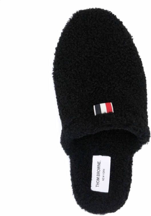 Thom Browne Slippers met RWB-logo Zwart