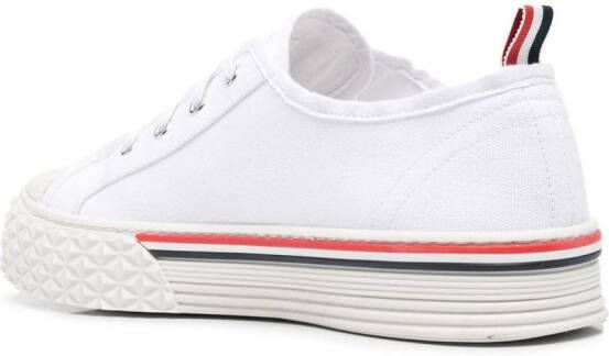 Thom Browne Sneakers met gestreepte afwerking Wit