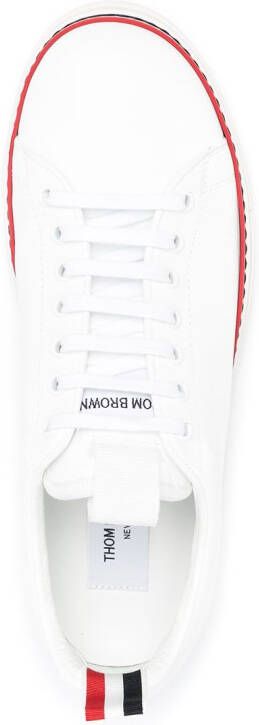 Thom Browne Tennis low-top sneakers Wit