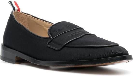 Thom Browne Leren loafers Zwart