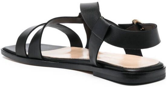 Tila March Gab sandalen met vierkante neus Zwart