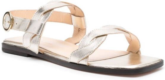 Tila March Rhea gevlochten sandalen Goud