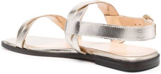 Tila March Rhea gevlochten sandalen Goud