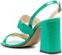 Tila March Sandalen met blokhak Groen - Thumbnail 3