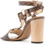 Tila March Sandalen met krokodillenleer-effect Bruin - Thumbnail 3