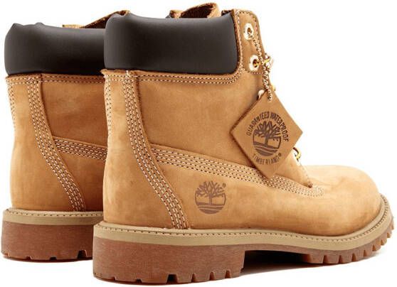 Timberland Kids Premium enkellaarzen met veters Bruin - Foto 3