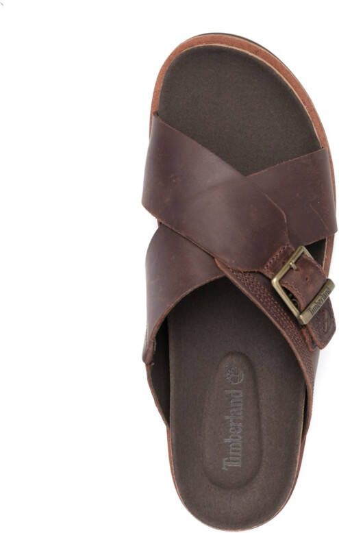 Timberland Leren sandalen Bruin