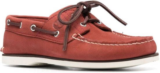 Timberland Leren bootschoenen Rood