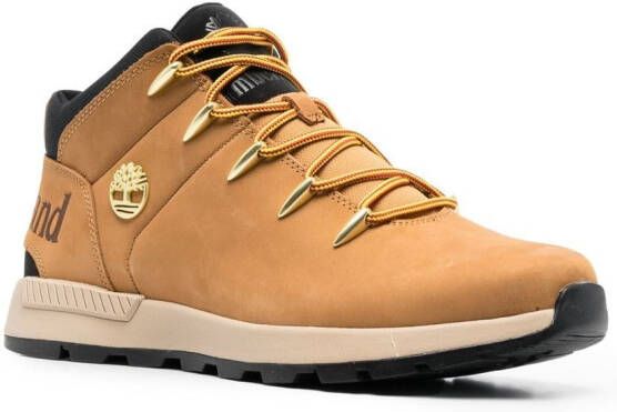 Timberland Sprint Trekker enkellaarzen met logo-reliëf Beige