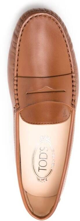 Tod's Gommini leren mocassins Bruin