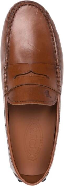 Tod's Gommino Bubble leren mocassins Bruin