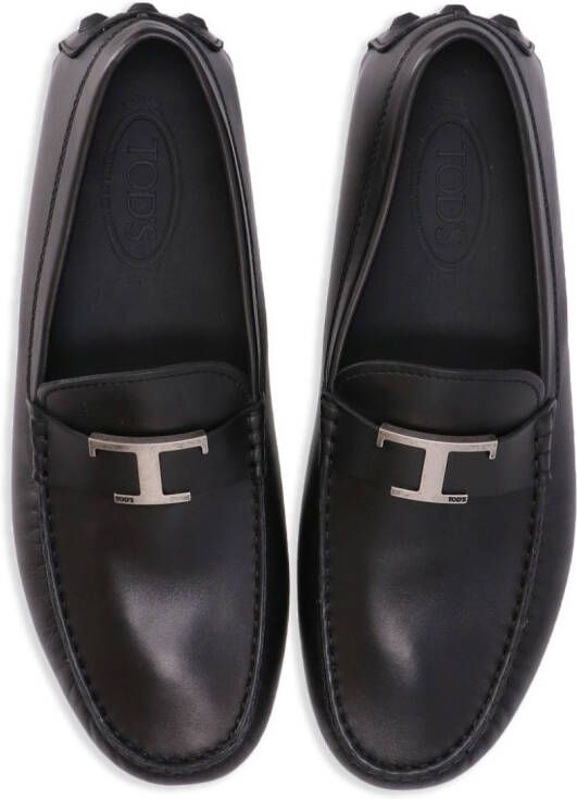 Tod's Gommino leren loafers Zwart