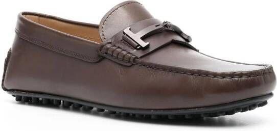 Tod's Gommino leren loafers Bruin