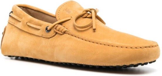 Tod's Gommino loafers met strikdetail Geel