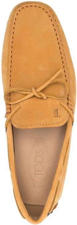 Tod's Gommino loafers met strikdetail Geel