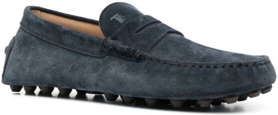 Tod's Gommino loafers met studs Blauw