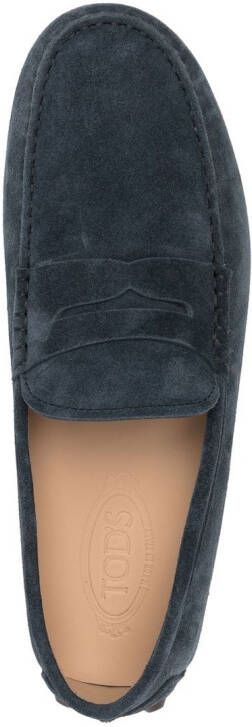 Tod's Gommino loafers met studs Blauw