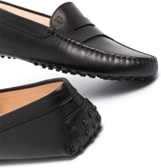 Tod's Gommino mocassins met ronde neus Zwart