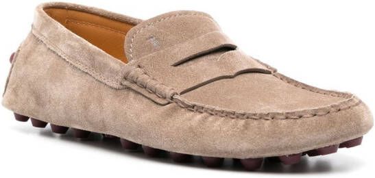 Tod's Gommino suède loafers Bruin