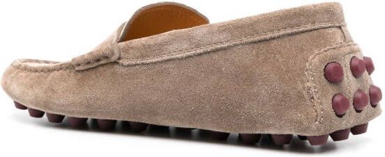 Tod's Gommino suède loafers Bruin