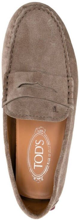 Tod's Gommino suède loafers Bruin