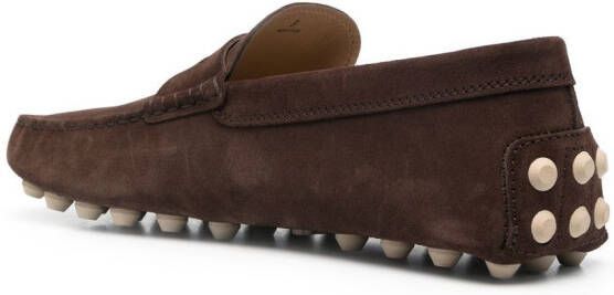 Tod's Gommino suède loafers Bruin