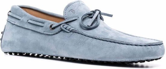 Tod's Gommino suède loafers Blauw