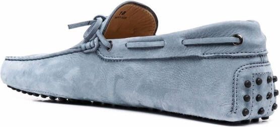 Tod's Gommino suède loafers Blauw