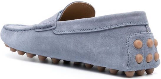 Tod's Gommino suède loafers Blauw