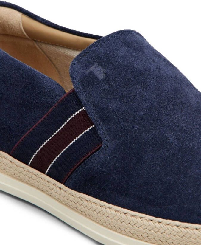 Tod's Gommino suède loafers Blauw