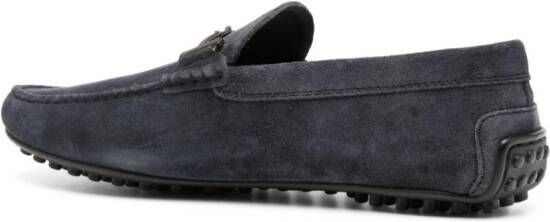 Tod's Gommino suède loafers Blauw