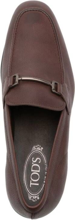 Tod's Horsebit leren loafers Bruin