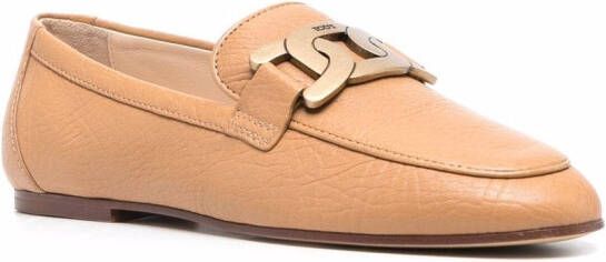 Tod's Kate leren loafers Beige