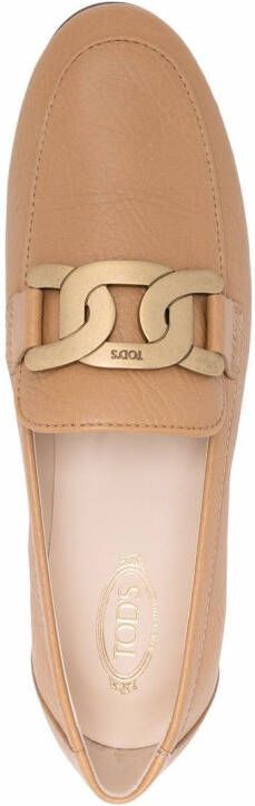 Tod's Kate leren loafers Beige