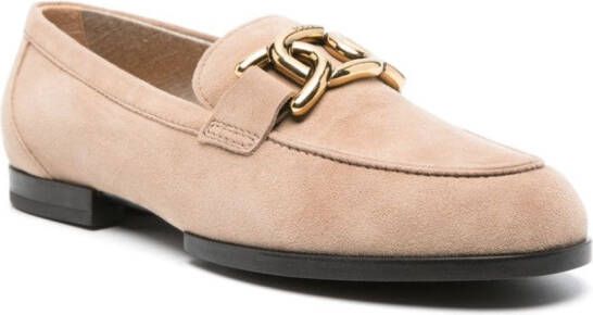 Tod's Kate suède loafers Beige